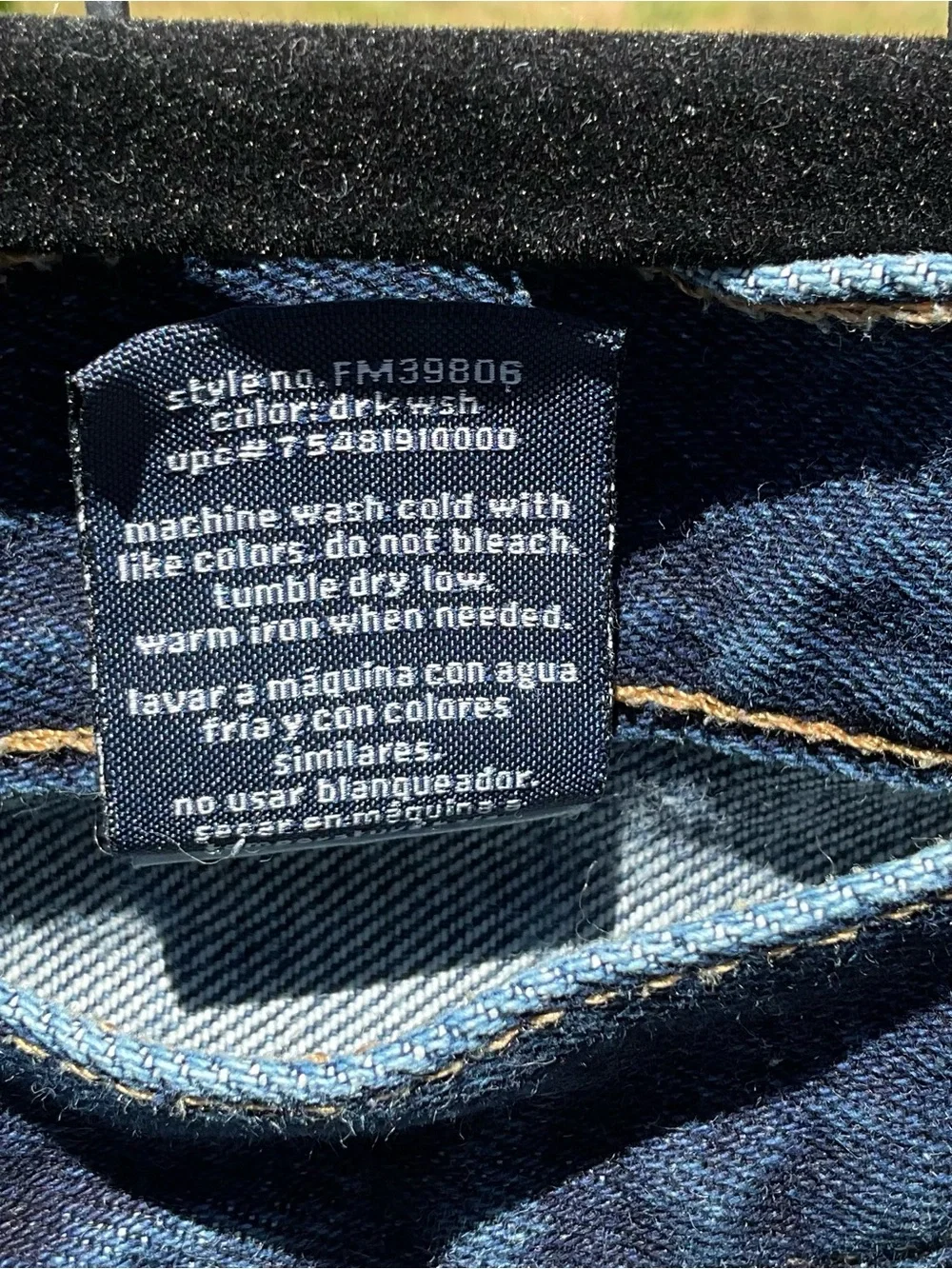 Faded Glory 1972 Originals Men’s Dark Wash Jeans 42x32 100% Cotton